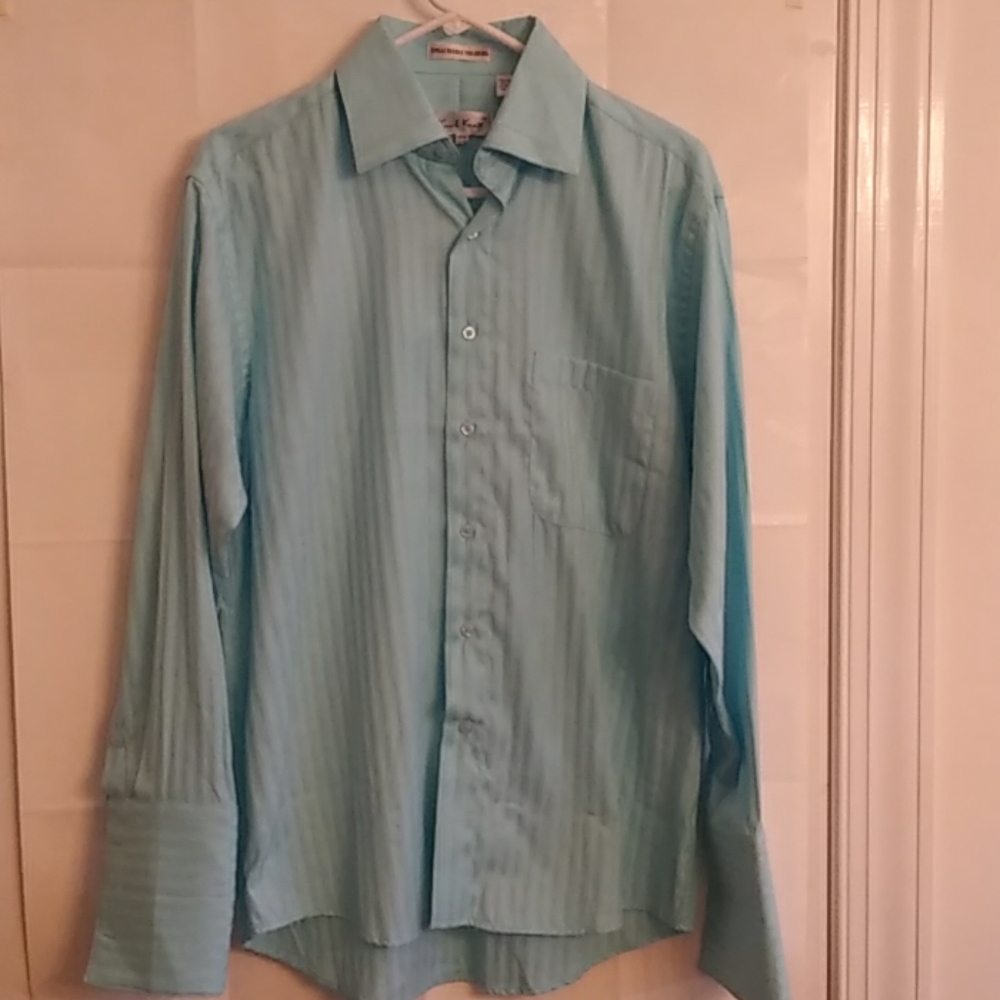 Karl Knox Men's French Cuff Dress Shirt 15 1/2